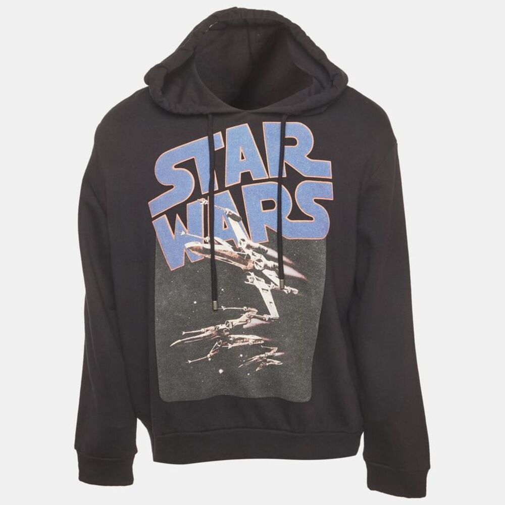 Etro X Star Wars Black Printed Cotton Hoodie L